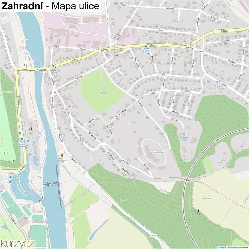 Zahradní - mapy | Kurzy.cz