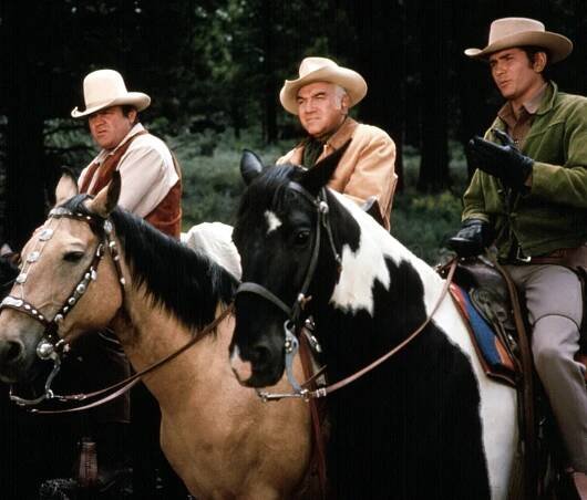 BONANZA, Dan Blocker, Lorne Greene, Michael Landon, 1959-1973