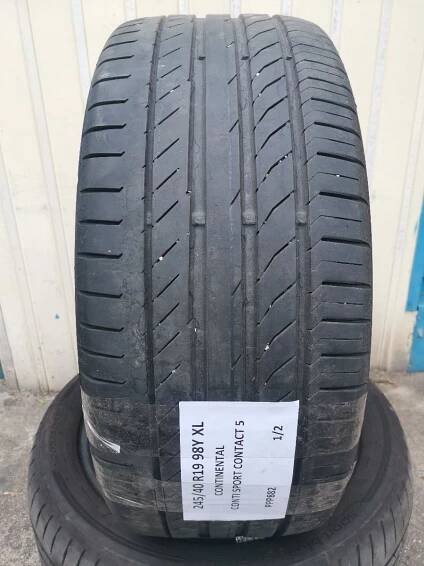 Letní pneu Continental Conti Sport Contact 5 245/40 R19 98Y XL 5mm 2ks - Pneumatiky