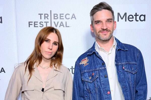 Zosia Mamet and Evan Jonigkeit during the 2022 Tribeca Festival on June 10, 2022 in New York City.