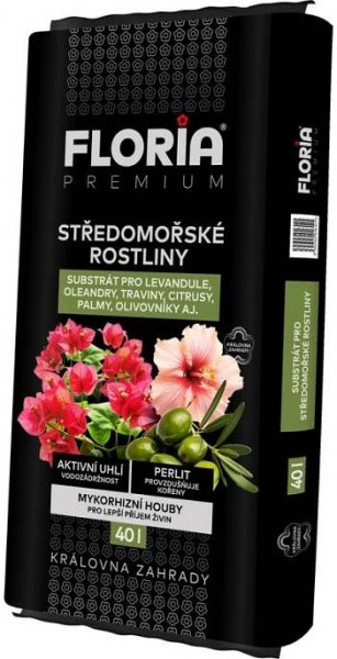 FLORIA PREMIUM Substrát STŘEDOMOŘSKÉ ROSTLINY 40 l