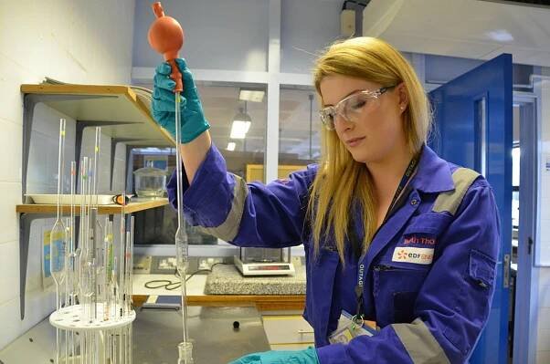 Bethany Thomas (aged 23), reactor chemistry engineer at EDF Energy.