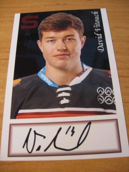David Vitouch - Sparta Praha - orig. autogram