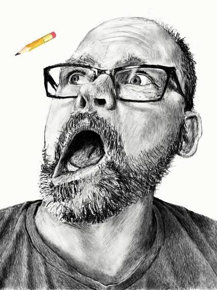 Pen above