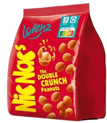 Lorenz Nic Nacs velké balení křupavých obalovaných arašídů ke svačině 600g