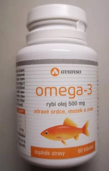 Omega 3 rybí olej 500mg AVANSO
