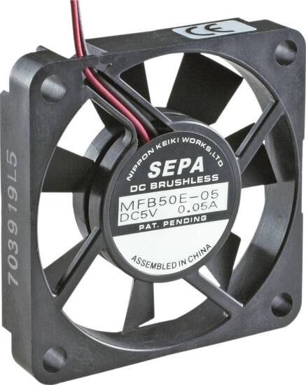 SEPA MFB50E05 axiální ventilátor, 5 V/DC, 10.1 m3/h, (d x š x v) 50 x 50 x 10 mm, MFB50E05-BLI