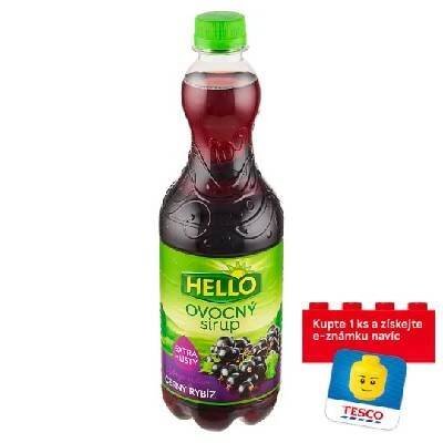 Hello Ovocný sirup černý rybíz 0,7l