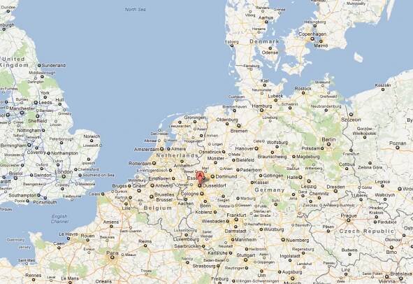 map of dusseldorf germany