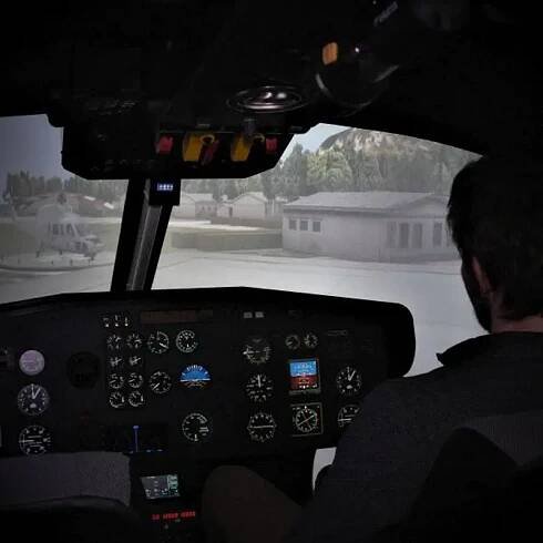 Simulátor vrtulníku Eurocopter AS 355