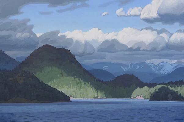  Howe Sound Cloudscape 24 x 36 Acrylic on Canvas SOLD 