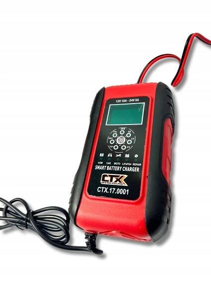 INTELIGENTNÍ USMĚRŇOVAČ 12V 10A, 24V 5A CTX WERKZEUGE CTX.17.0001 Obsahuje baterie ne
