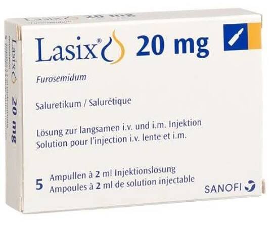 Furosemid Lasix 20 mg 5 Amp. Sanofi-Aventis
