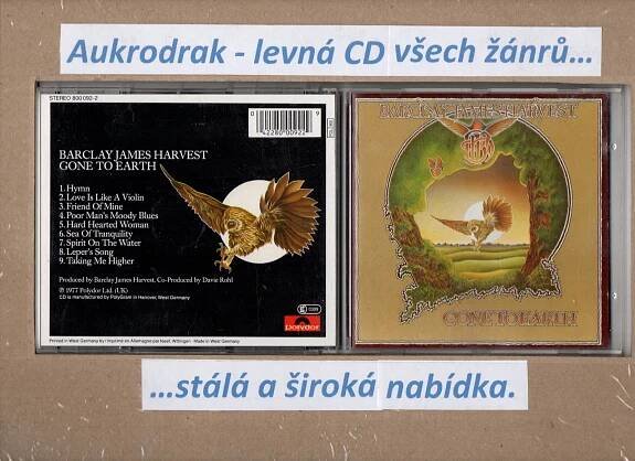 CD/Barclay James Harvest-Gone To Earth - Hudba na CD