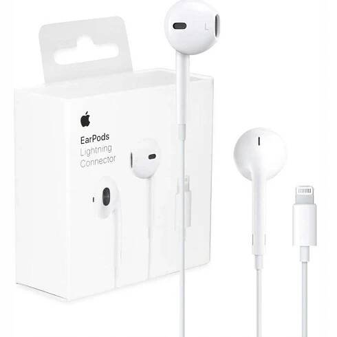 Sluchátka Apple Earpods Lightning MMTN2ZM/A do uší pro iPhone 12 / 13 / 14 Pro