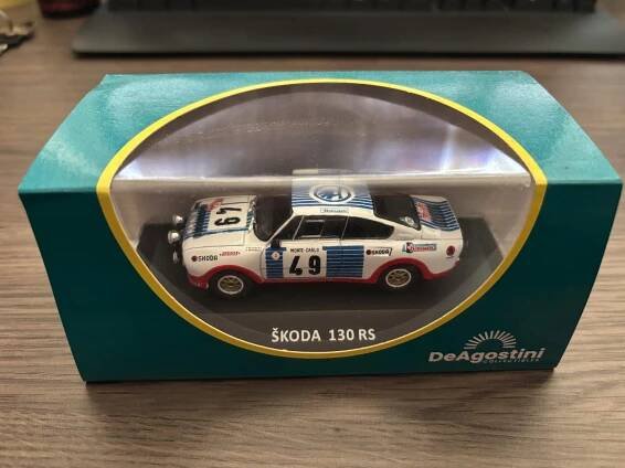 Škoda 130RS Rally Monte Carlo Blahna/Hlavka DeAgostini 1:43