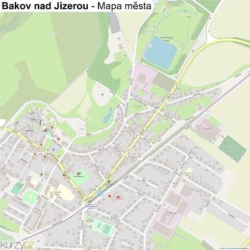 Bakov nad Jizerou - mapy | Kurzy.cz