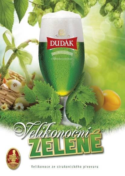 STRAKONICE: Velikonoční zelené pivo od Dudáka také letos v prodejnách a na čepu v hospodách a restauracích nejen na jihu