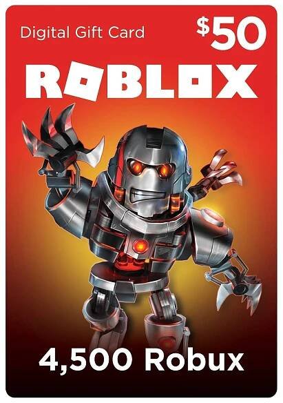 Roblox Gift Card - 4,500 Robux [Online Game Code]
