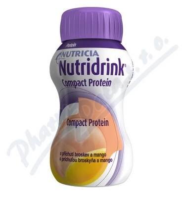 NUTRIDRINK COMPACT PROTEIN S PŘÍCHUTÍ BROSKEV A MANGO POR SOL 4X125ML
