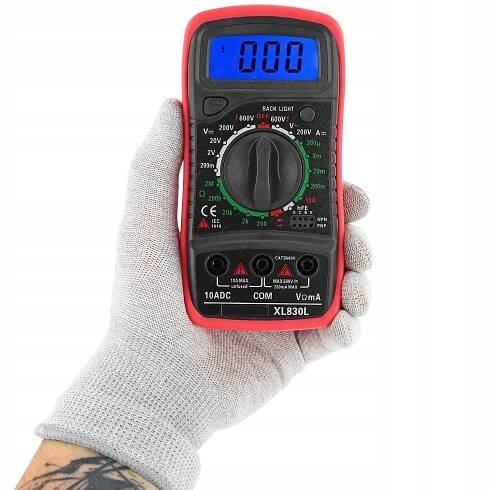 DIGITÁLNÍ MULTIMETR, UNIVERZÁLNÍ ELEKTRICKÝ MĚŘIČ PROUDU PRO SERVIS XL830L - Allegro