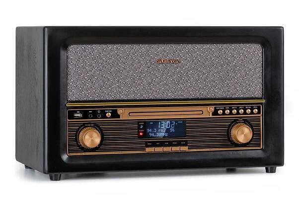 Kde koupit  Auna Belle Epoque 1906 DAB, retro stereo systém, rádio, DAB rádio, UKW rádio, přehrávání MP3, BT – nákup online