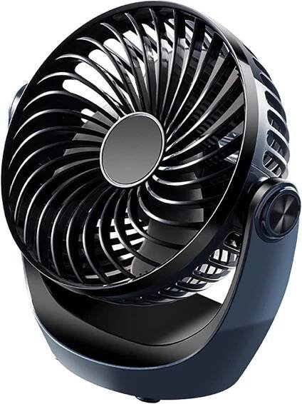 Stolní ventilátor/ přenosný /USB/ 3 rychlosti/černý /Od 1 Kč