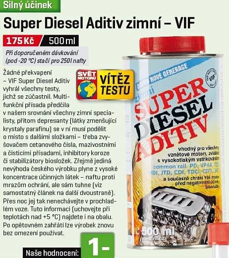 VIF super diesel aditiv, zimní aditivum do nafty, 500 ml