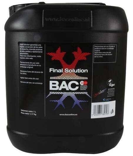 Hnojivo Hnojivo B.A.C. Final Solution Objem: 5l
