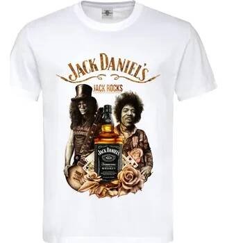 Tričko Jack Daniel's | Slash & Jimi Druh: Pánské, Barva: Bílá, Velikost: L