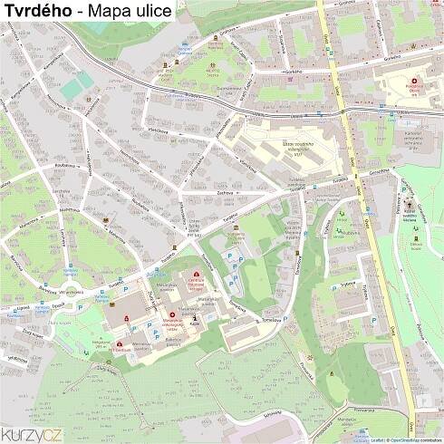 Tvrdého - mapy | Kurzy.cz