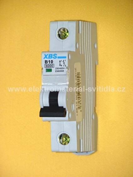 XBS jistič B 10A/1P, 6kA, 230V
