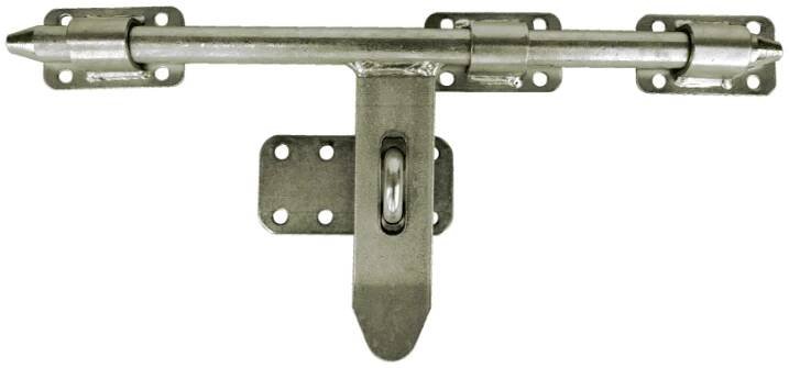 Zástrč vrat, brány a dveří - petlice s okem 64.054, 340 mm, pr.16 mm, pozinkováno