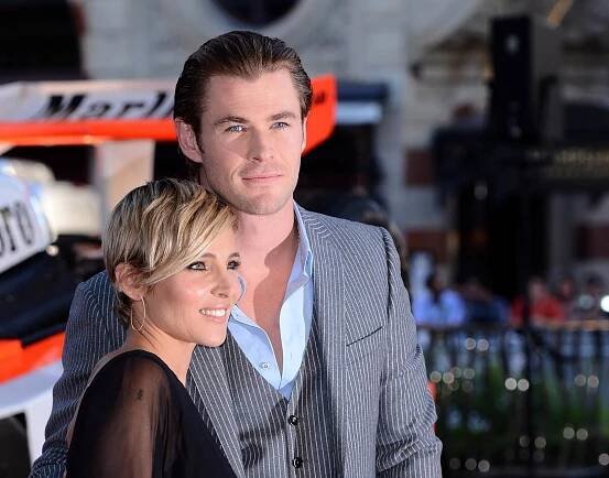 Elsa Pataky and Chris Hemsworth at an event for Rivalové (2013)