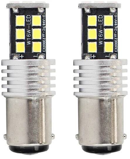 Amio 01641 - LED CANBUS 2835 15SMD 1157 BAY15D P21/5W White 12V/24V