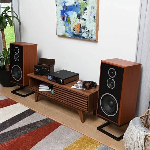 KLH AUDIO MODEL FIVE + STANDY KLASIKA S HIGH-END ZVUKEM, AMERICAN WALNUT Druh podlahové