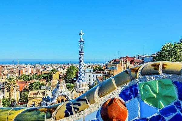 View from Park Guell in Barcelona
