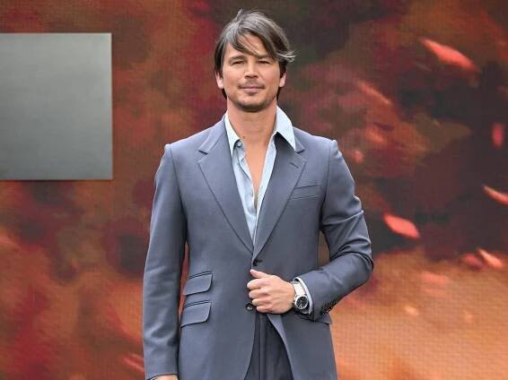 Josh Hartnett attends the UK "Oppenheimer" premiere in July 2023.