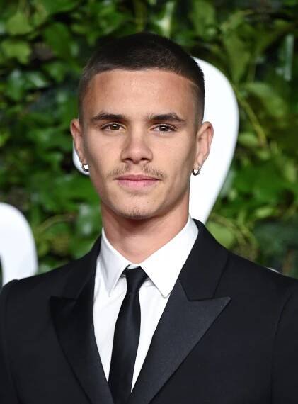 Romeo Beckham at The Fashion Awards 2021.