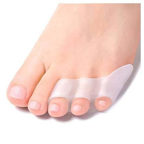 Transparentní silikonový gel na narovnání bolesti Chránič prstů na noze se třemi otvory Little Toe Bunion Nástroje pro péči o nohy