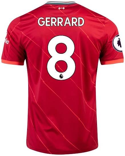 Steven Gerrard Liverpool FC 21/22 Home Jersey by Nike