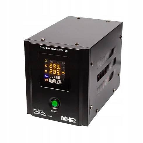 Záložní zdroj MHPower MPU300-12, UPS, 300W, čistá sinus MPU-300-12