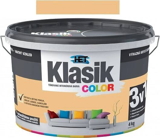 Het Klasik Color - KC 637 žluto banánový 4 kg