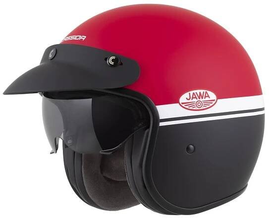 Moto přilba Cassida Oxygen Jawa OHC 2.0 červená matná/černá/bílá