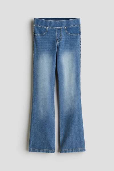 Jegíny Flared s efektem denimu - Denim blue - DĚTI