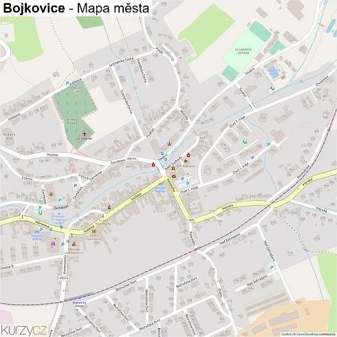 Bojkovice - mapy | Kurzy.cz