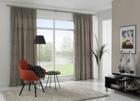 Gardinia Držák Luxor Slim pro Gardinia Luxor hranatý kartáčovaná ocel