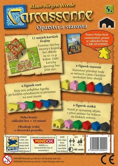 Carcassonne – Opatství a starosta 5. rozšíření