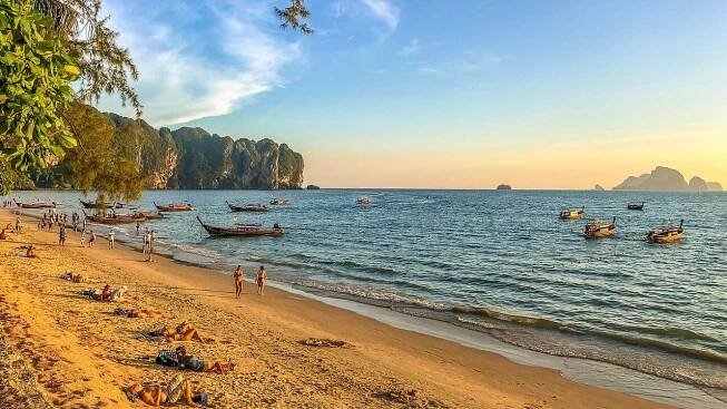 Prosinec u moře, Krabi, Thajsko