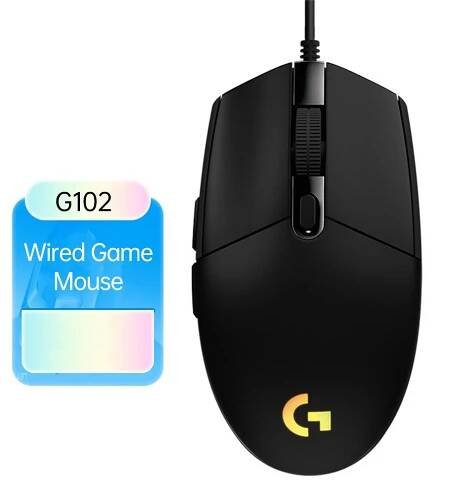 Logitech G102 RGB Gaming Mouse 8000 DPI Wired Optical Gamer Mouse Support Logitech G HUB Software für PC Laptop Computer